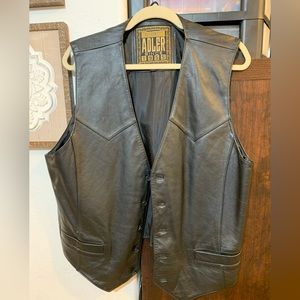 Adler Genuine Leather Western/Biker Vest